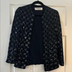 Black Vintage Sequin Jacket